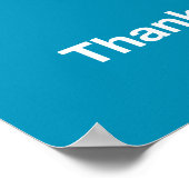 Danke, dass Sie soziale Distanzierung praktiziert  Poster (Ecke)