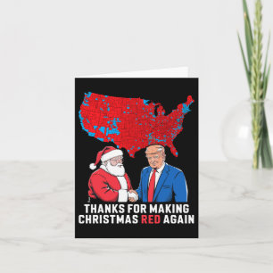Danke, dass Sie Trump 2024 S wieder Weihnachten ro Karte