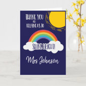 Danke, dass Sie uns dabei geholfen haben, hell zu  Karte (Gelbe Blume)