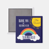 Danke, dass Sie uns dabei geholfen haben, hell zu  Magnet (Vorderseite/Rückseite)