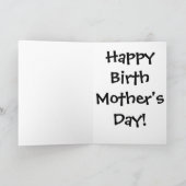 Danke, dass Sie uns die WORLD - For Birth Mama geg Dankeskarte (Innenseite)