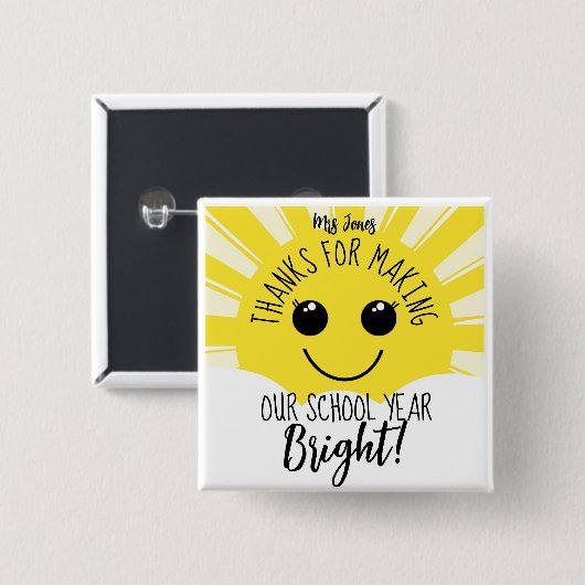 Danke, dass Sie uns für das Jahr dankbar sind Button (Vorne & Hinten)