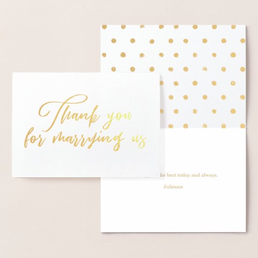 Danke, dass Sie uns heiraten. Folienkarte (Anzeige)