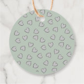 DANKE, DASS SIE UNSERE BABYSHOWER MIT HERZ BEANTRA GESCHENKANHÄNGER (Rückseite)