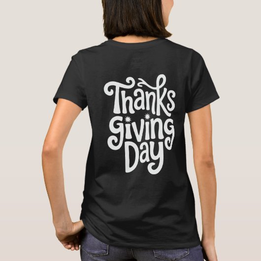 Danke, Day Stylish Text Typografy Vector T-Shirt (Rückseite)