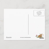 Danke, Deer Cartoon Postcard Postkarte (Rückseite)