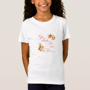 Danke dem Herrn Herbst-Aquarell-Blumen T-Shirt