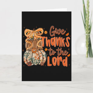 Danke dem Herrn Herbst christliches Kreuz Coque Karte