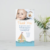 Danke der Geburtstags-Party-Fotokarte des (Stehend Vorderseite)