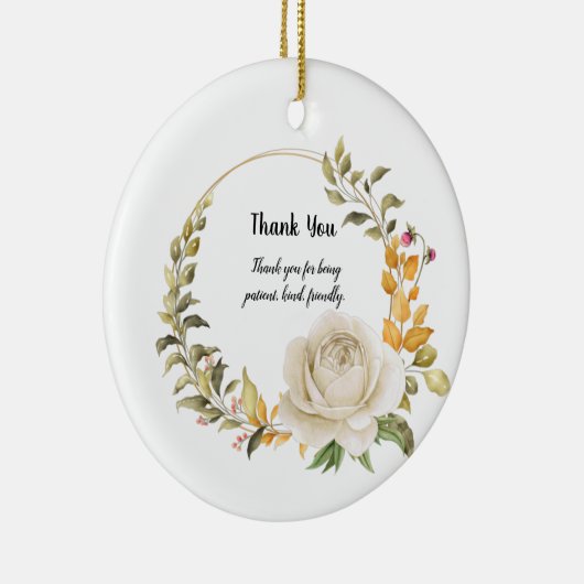 Danke Design Keramik Ornament (Rechts)