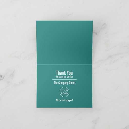 Danke Design, Kunde danke Karte (Innenseite)