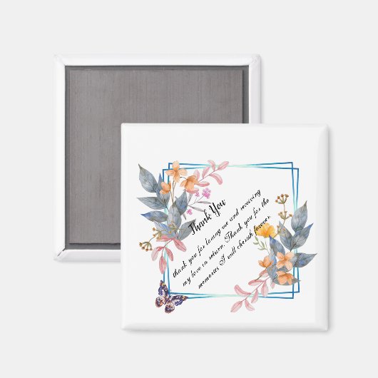 Danke Design Magnet (Vorderseite/Rückseite)