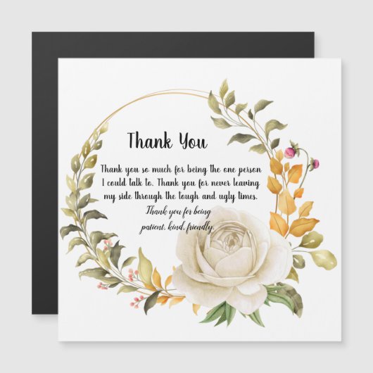 Danke Design Magnetkarte (Vorne/Hinten)