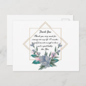 Danke Design Postkarte (Vorne/Hinten)