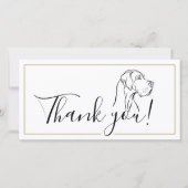 Danke Deutsche Dogge Minimal  (Vorderseite)
