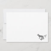 Danke Deutscher Schäferhund Schwarz Weiß (Rückseite)
