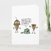 Danke, die Aufmachung zu kardieren: Eiscreme! Dankeskarte (Vorderseite)