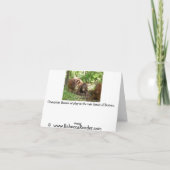 Danke, die besten Freunde Dankeskarte (Rückseite)