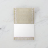 Danke, die rustikales Land-Maurer-Glas rosa Rose Dankeskarte (Innenseite)