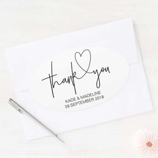 Danke, die Sticker Schwarz und Weiß (Umschlag)