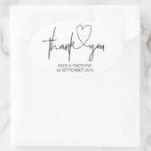 Danke, die Sticker Schwarz und Weiß (Tasche)