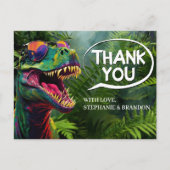 Danke Dinosaur Cool Jurassic Postkarte (Vorderseite)