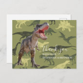 Danke Dinosaur Jurassic World Postcard Postkarte (Vorne/Hinten)