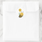 Danke dir, Bee Whimsical Runder Aufkleber (Tasche)