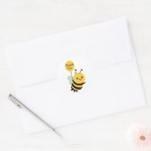 Danke dir, Bee Whimsical Runder Aufkleber (Umschlag)
