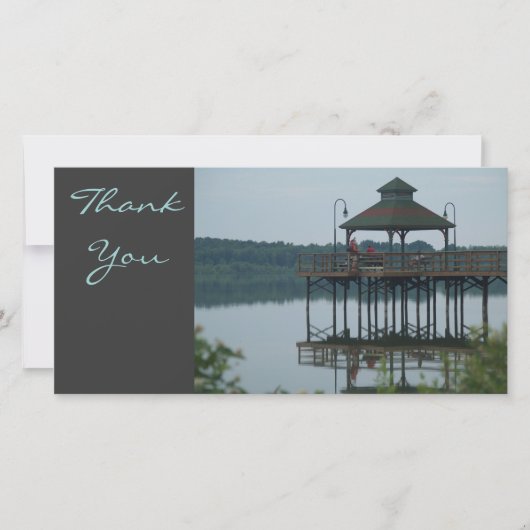 Danke, Dock w/Gazeebo Dankeskarte (Vorderseite)