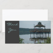 Danke, Dock w/Gazeebo Dankeskarte (Vorne/Hinten)