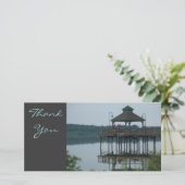Danke, Dock w/Gazeebo Dankeskarte (Stehend Vorderseite)