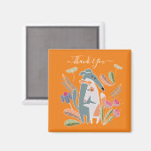 Danke, Dogs Kühlschrank Magnet (Vorderseite/Rückseite)