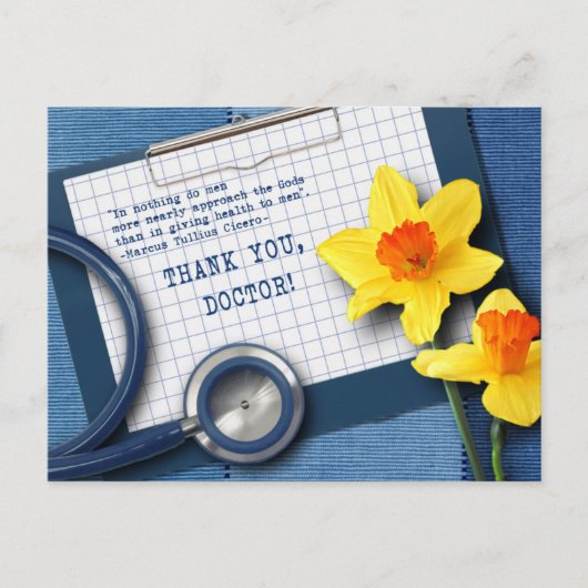 Danke, Doktor. Frühlingstücher Postkarten (Vorderseite)