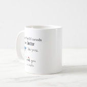 Danke Doktor-Geschenk mit individuellem Namen Kaffeetasse (Vorderseite Links)