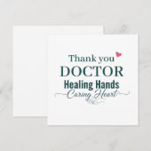 Danke Doktor Heilende Hände Sorgendes Herz (Vorne/Hinten)