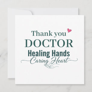 Danke Doktor Heilende Hände Sorgendes Herz