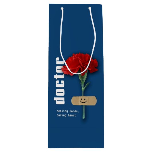 Danke, Doktor. Individuelle Name Geschenktüte Für Weinflaschen (Vorderseite)