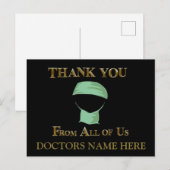 DANKE DOKTOR POSTKARTE (Vorne/Hinten)