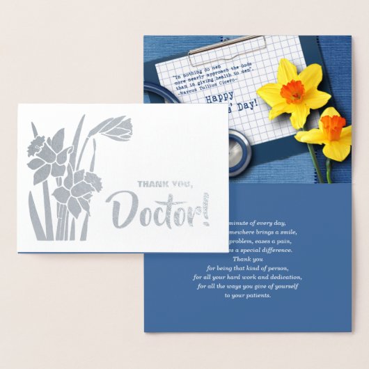 Danke, Doktor. Real Foil Luxury Cards Folienkarte (Anzeige)