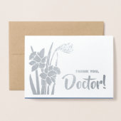 Danke, Doktor. Real Foil Luxury Cards Folienkarte (Vorderseite mit Umschlag)