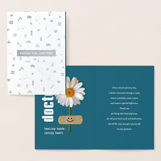 Danke, Doktor. Real Foil Luxury Cards Folienkarte (Anzeige)