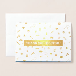 Danke, Doktor. Red Carnation Luxury Folienkarte