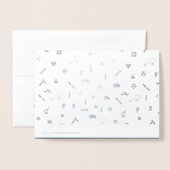 Danke, Doktor. Red Carnation Luxury Folienkarte (Rückseite mit Umschlag)