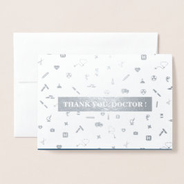 Danke, Doktor. Red Carnation Luxury Folienkarte