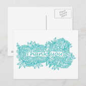 Danke Doodle Postkarte (Vorne/Hinten)