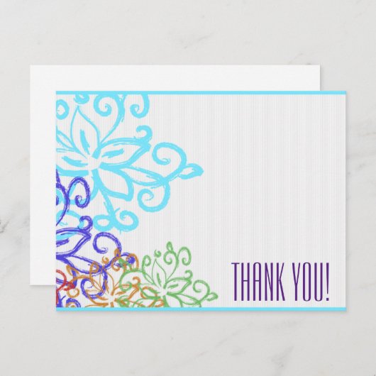 Danke, - doppelseitiges zu merken postkarte (Vorne/Hinten)