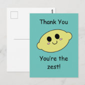 Danke - Du bist der Zest Postkarte (Vorne/Hinten)