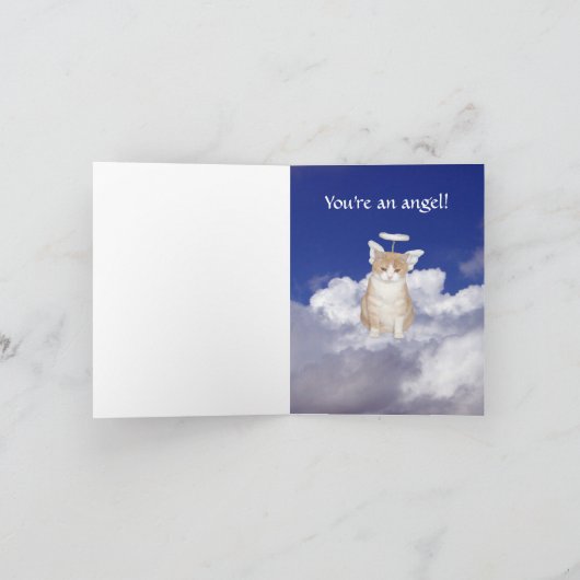 Danke! Du bist ein Engel! Dankeskarte (Innenseite)