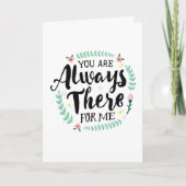 Danke - Du bist immer da für mich Gruß (Vorderseite)